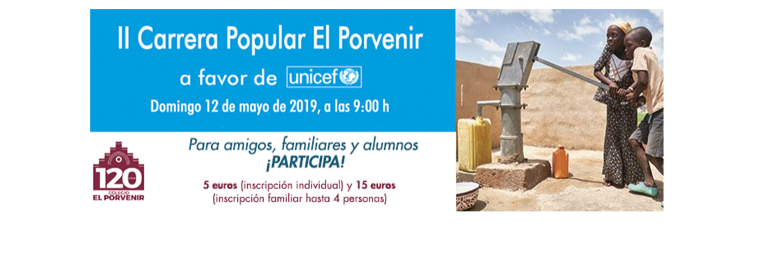 El colegio El Porvenir convoca la II edición de la carrera solidaria a favor de UNICEF